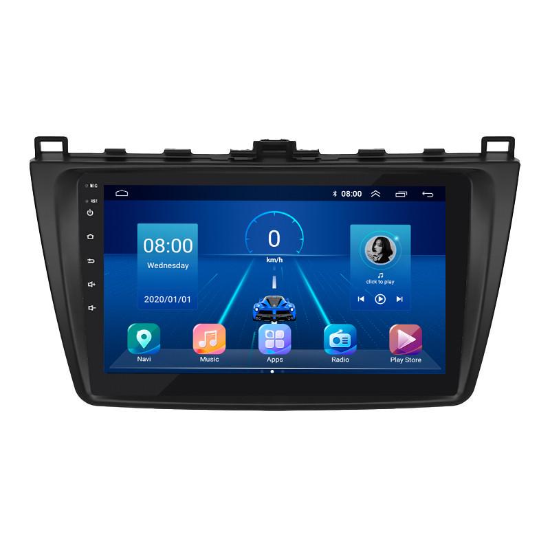 Автомагнитола штатная Lesko для Mazda 6 II GH 2007-2009 9" 6/128Gb 4G Wi-Fi GPS Top MOB