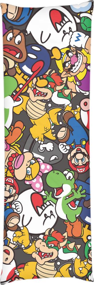 Подушка дакимакура Mario 10 40x100 см (13531434)
