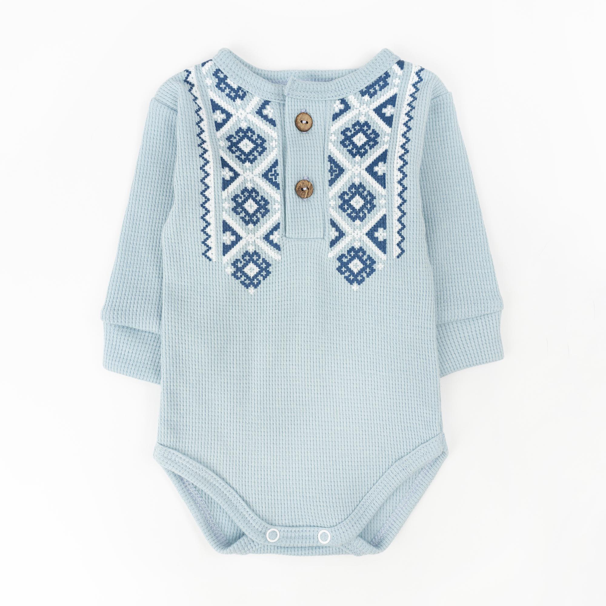 Боди с длинным рукавом для малышей Dexter's d10-35вф-гб с орнаментом 74 см Sky (d10-35вф-гб)