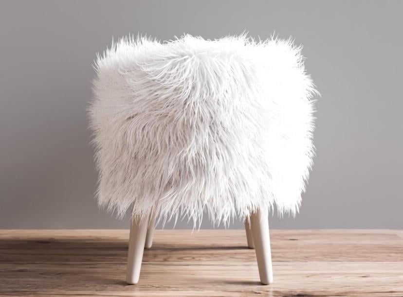 Пуф-банкетка Maroon м'який квадратний 42x42x46 см Білий