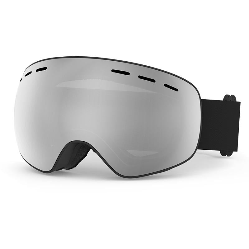 Лыжные очки SPOSUNE TPU двойные линзы PC anti-fog ртутные с кейсом (HX-037-SL1)