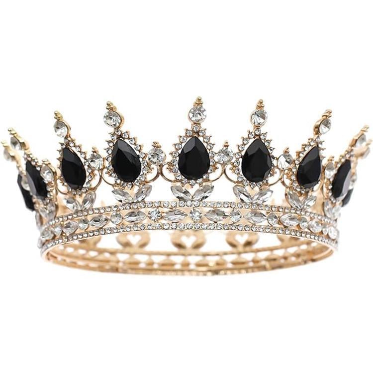 Топпер на торт Корона европейской королевы d 12 см Золотой/Черный (2432932984)