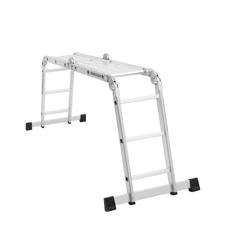 Драбина-трансформер алюмінієва Kraft&Dele KD4070 з платформою для дому саду та ремонту сходинки 4x3 (KD4070) - фото 10