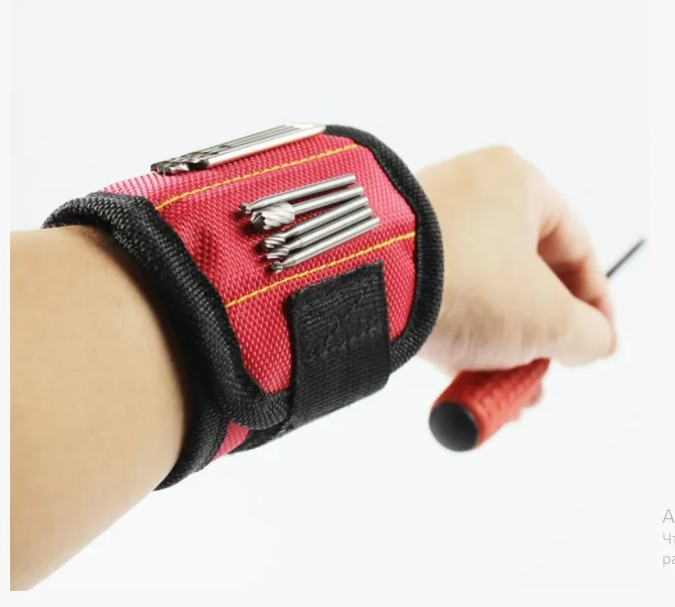 Строительный браслет для инструментов магнитный Nail Master - фото 2