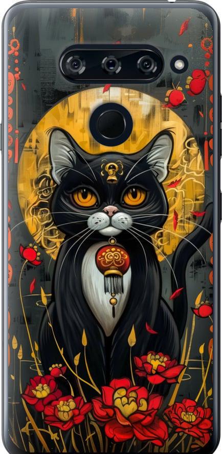 Чехол на LG V40 ThinQ China Cat (6134u-1577-42517) Чехол на LG V40 ThinQ China Cat (6134u-1577-42517)