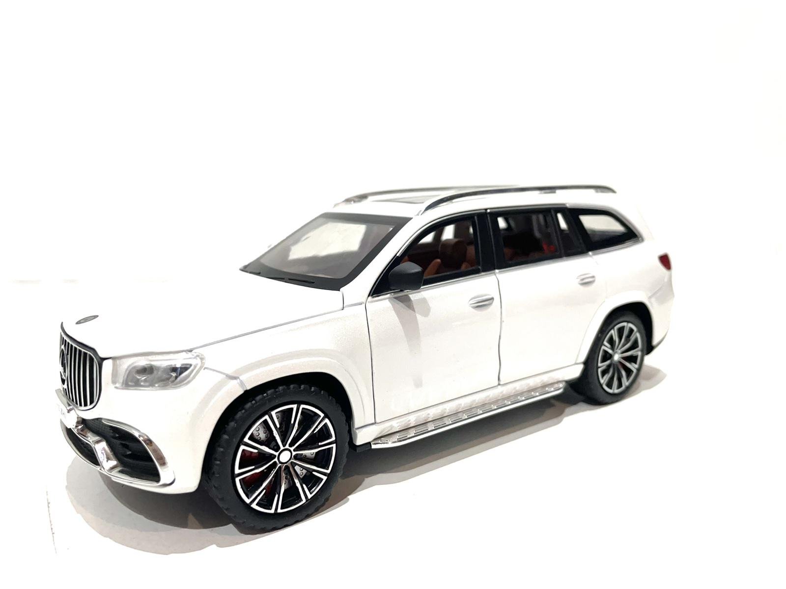 Машинка металлическая АвтоЭксперт Mercedes-Benz GLS 1:24 свет/звук Белый (GT-1076)