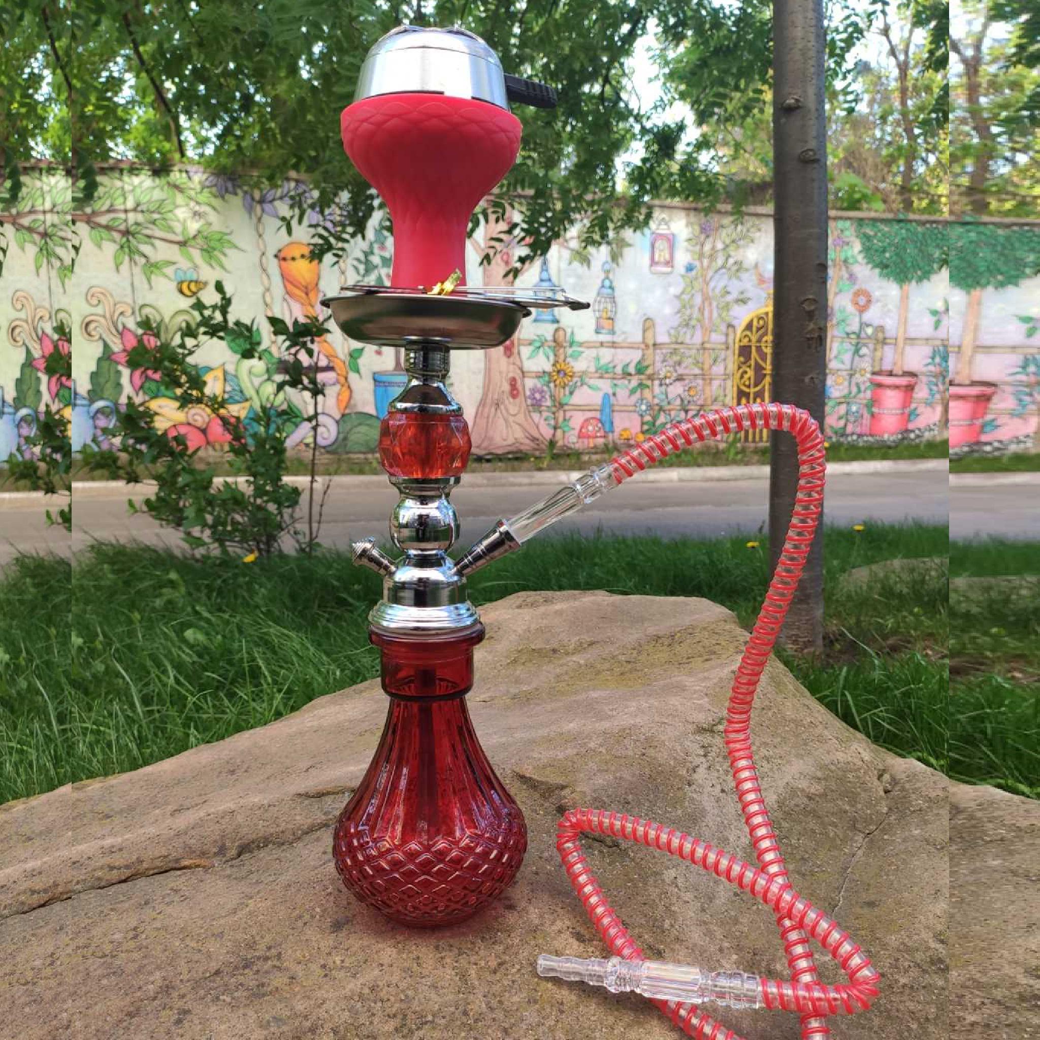 Кальян Hookah Jamil A-0010-1 Plus на 1 персону 40 см Red (08608P)