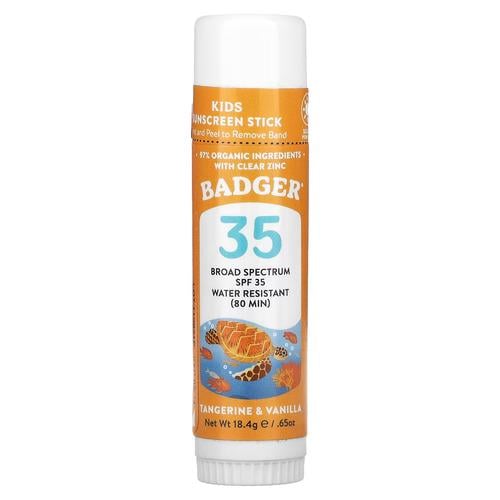 Солнцезащитное средство Badger Kids Sunscreen Stick SPF 35 18,4 г (WSB-47209)