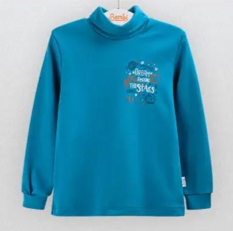 Гольф для мальчика Bembi ГФ 78 134 см Бирюзовый