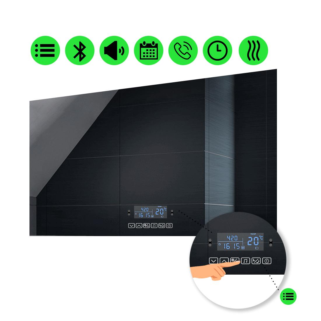 LED-зеркало 100x70 см с Smart-блоком и подогревом Lucia (luciag149)