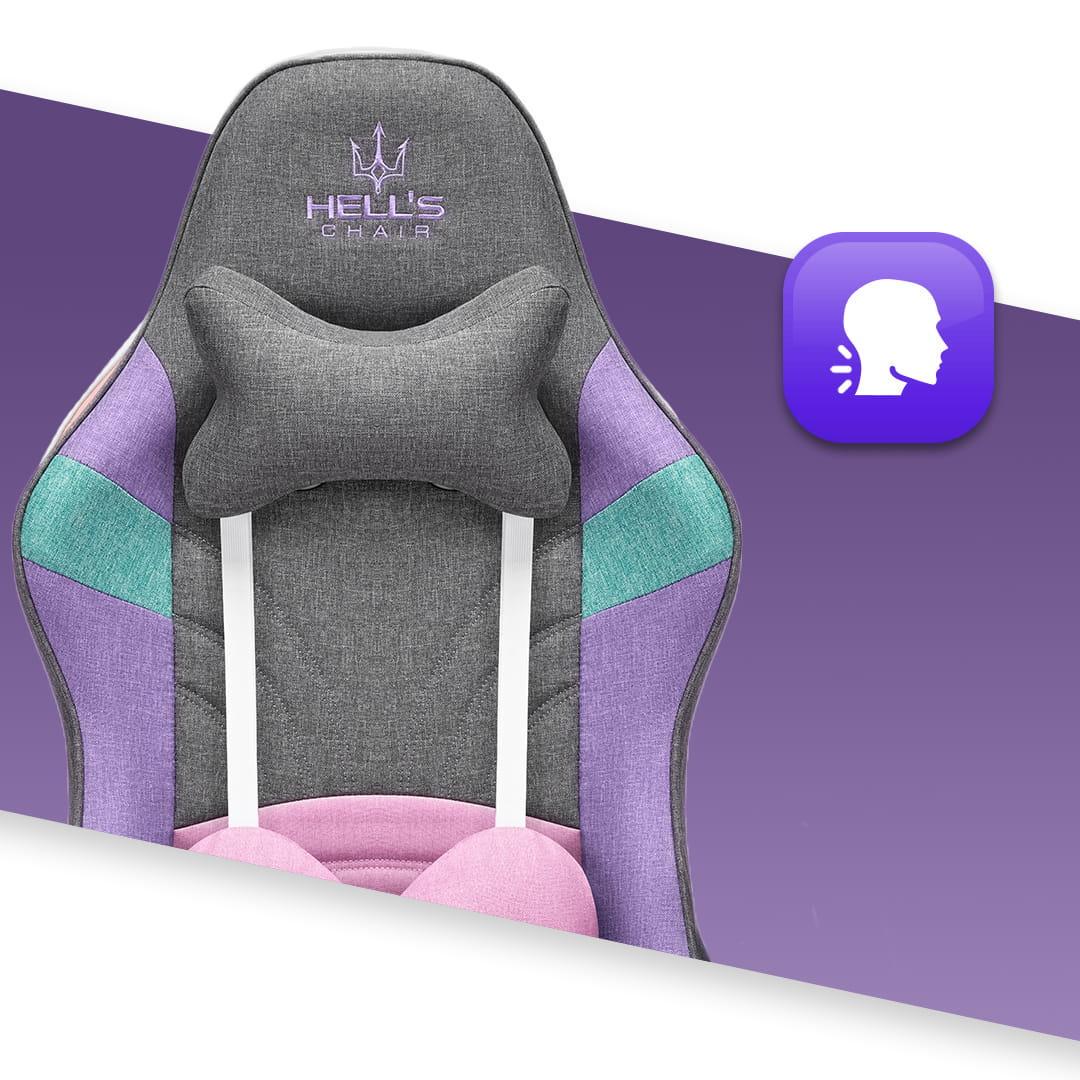 Крісло комп'ютерне Hell's Rainbow тканина Violet/Mint (2616427394) - фото 8 Крісло комп'ютерне Hell's Rainbow тканина Violet/Mint (2616427394) - фото 8