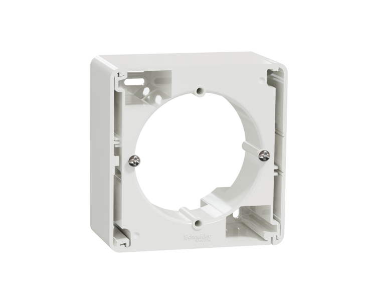 Рамка для розеток Schneider Electric Sedna Design&Element для поверхностного монтажа 1-пост ABS-UV Белый (SDD111901)