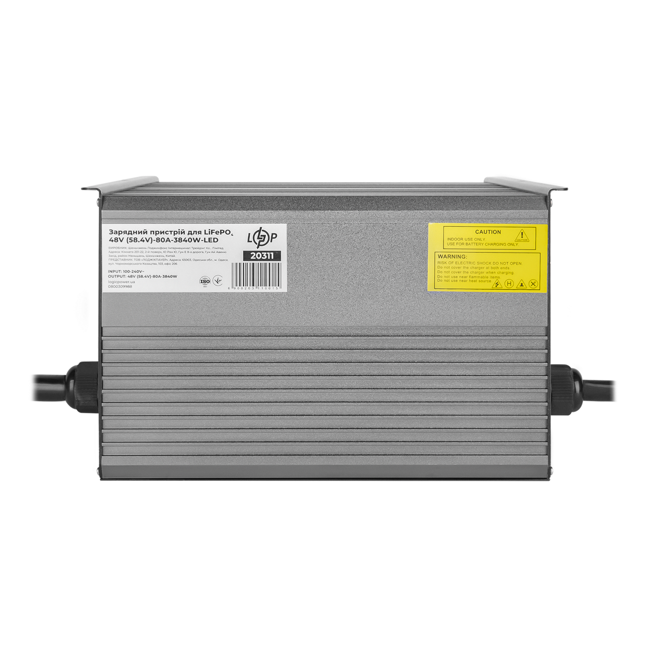 Зарядное устройство для аккумуляторов LiFePO4 48V 58,4V-80A-3840W-LED