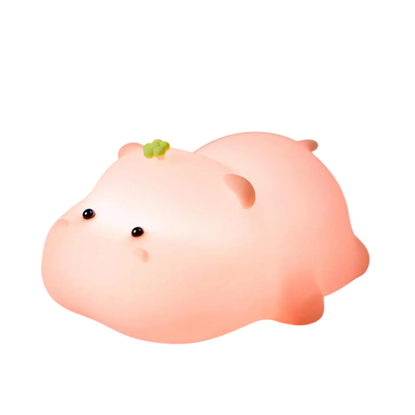 Ночник силиконовый аккумуляторный в форме бегемота (А002)