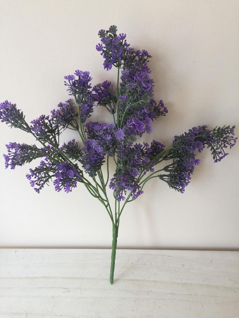 Искусственный гипсофил букет пластик 30 см Фиолетовый - фото 2