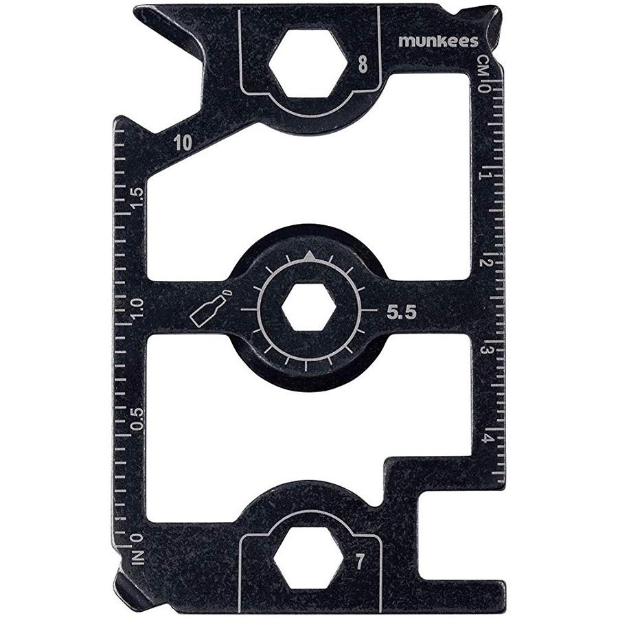Брелок-мультиинструмент Munkees 2540 Tool Football Field Black