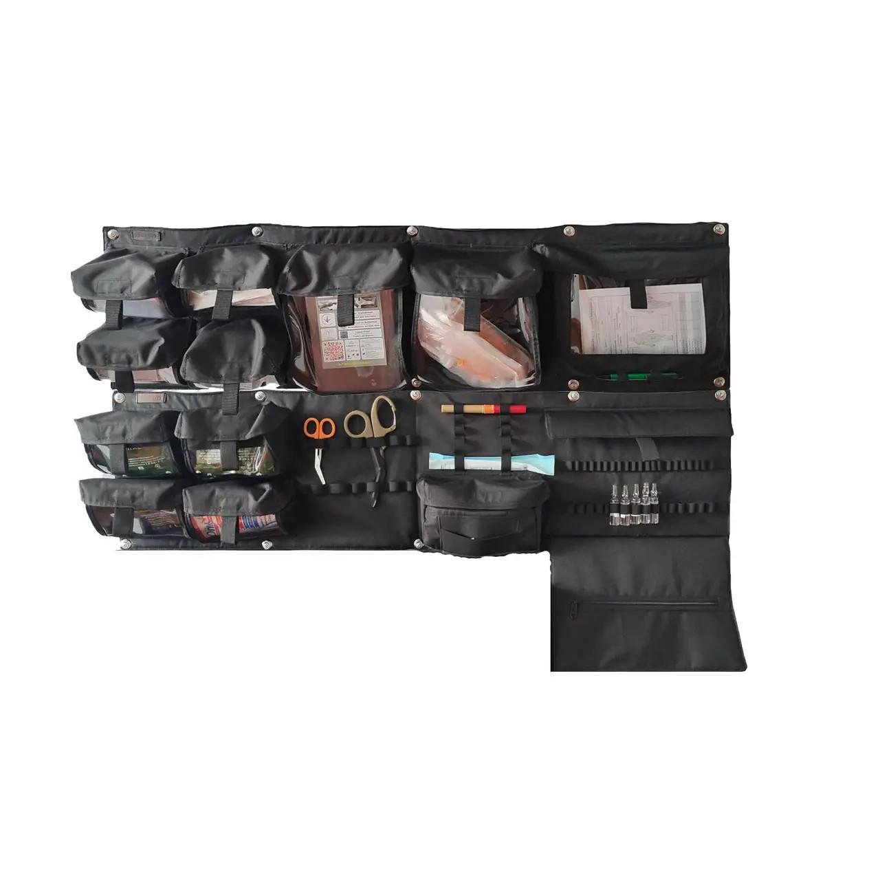 Органайзер медицинский для скорой/мобильного пункта с прозрачными карманами вариант 2+3 (27456765)