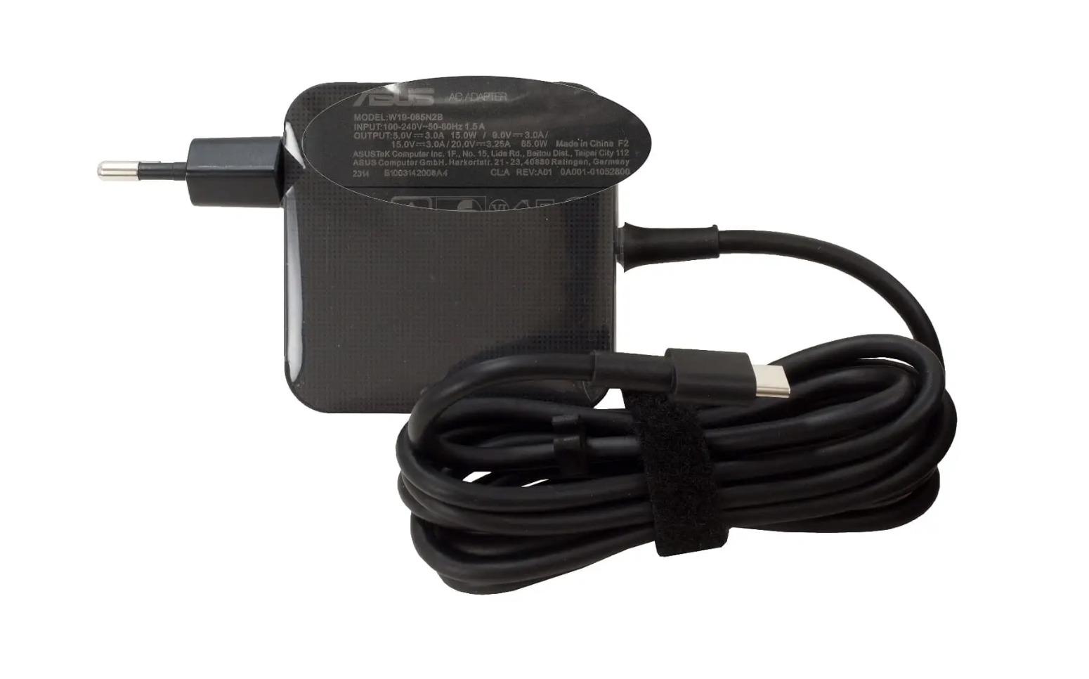 Блок питания для ноутбука Asus 65W (5V - 3A; 9V - 3А; 15V - 3А; 20V - 3.25А; USB Type-C) (03149)