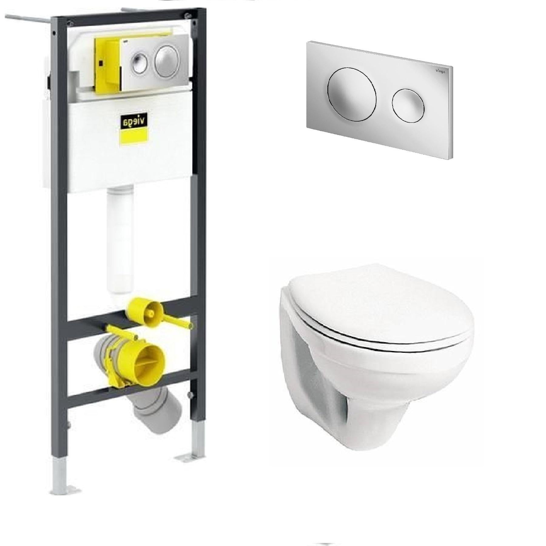 Комплект инсталляции Viega IDOL Slim Duroplast/Soft-close (362241211)