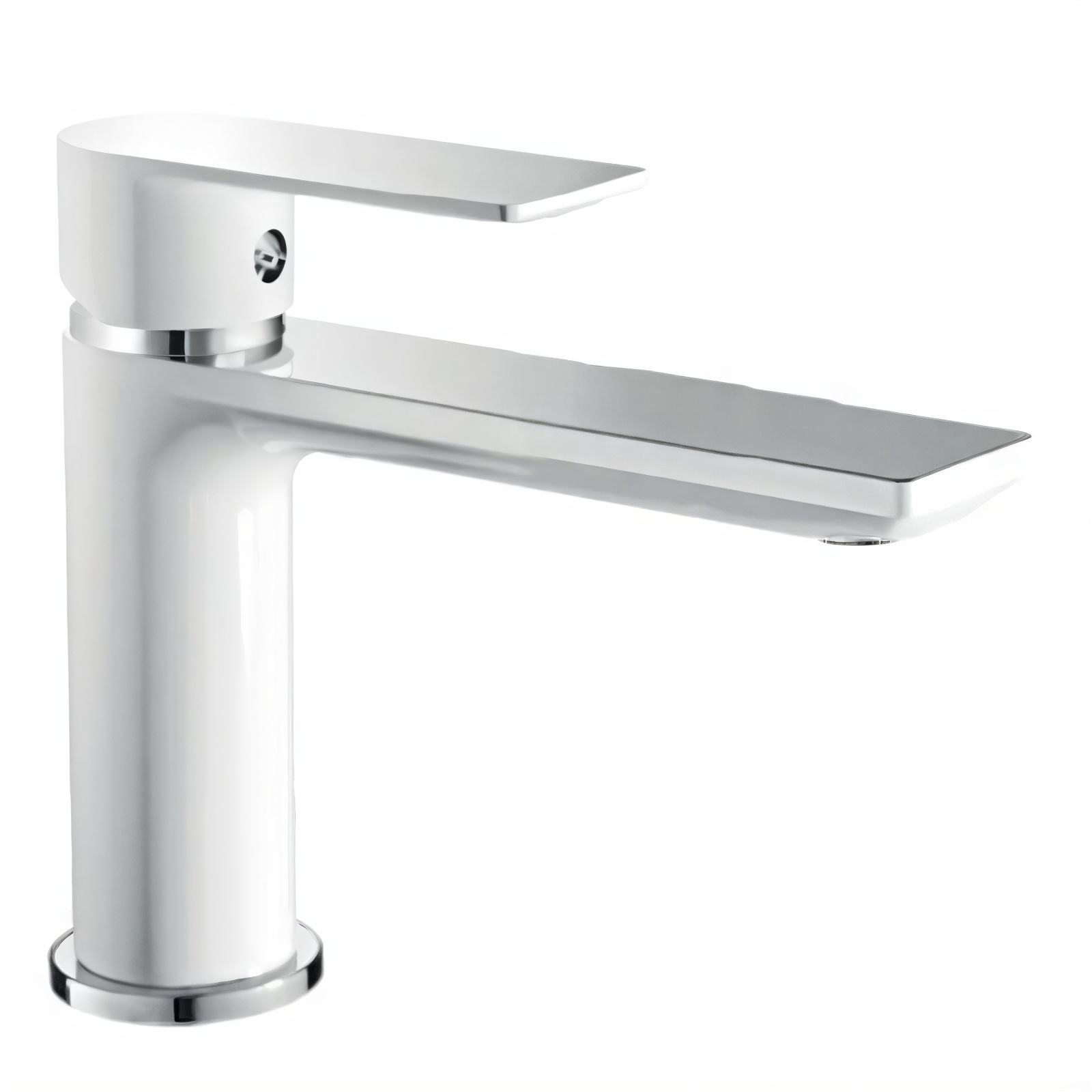 Смеситель для умывальника Haiba ALEX 001 LONG White/Chrome (HB9563)