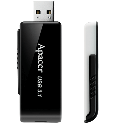 USB Flash Apacer AH350 64GB Black (1015859997) - фото 3 USB Flash Apacer AH350 64GB Black (1015859997) - фото 3