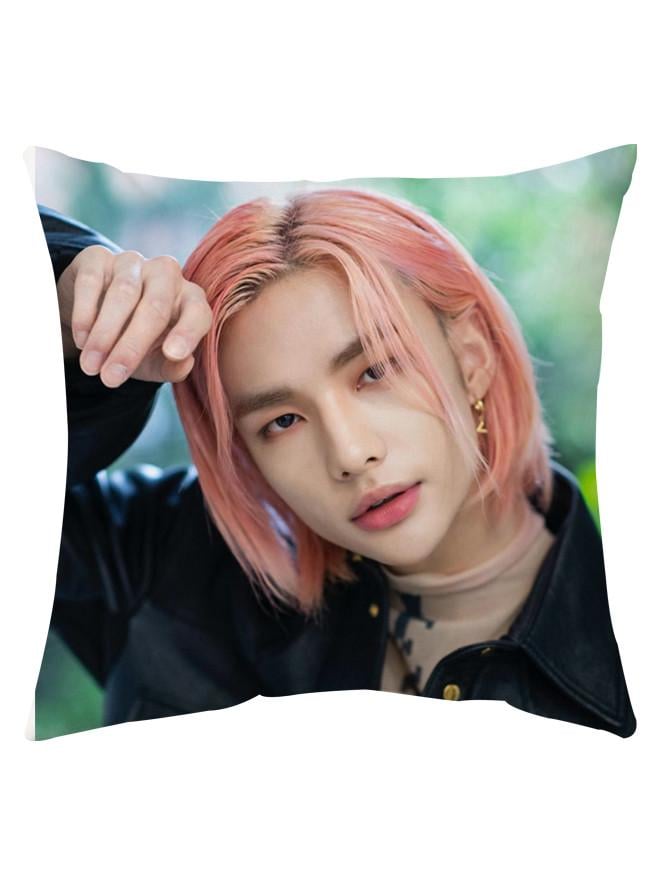 Подушка Хван Хенджин Стрей кидс Stray Kids двухсторонняя 40х40 см (p0165)