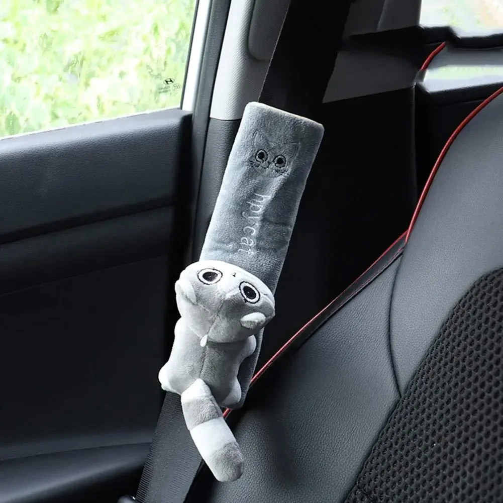 Игрушка-накладка на ремень безопасности Котенок 3D плюшевый Серый (26881360) - фото 8 Игрушка-накладка на ремень безопасности Котенок 3D плюшевый Серый (26881360) - фото 8