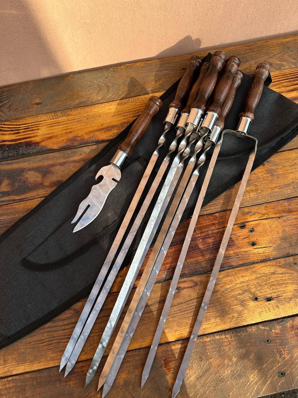 Комплект шампурів з чохлом 3 мм (2546513910) - фото 8 Комплект шампурів з чохлом 3 мм (2546513910) - фото 8