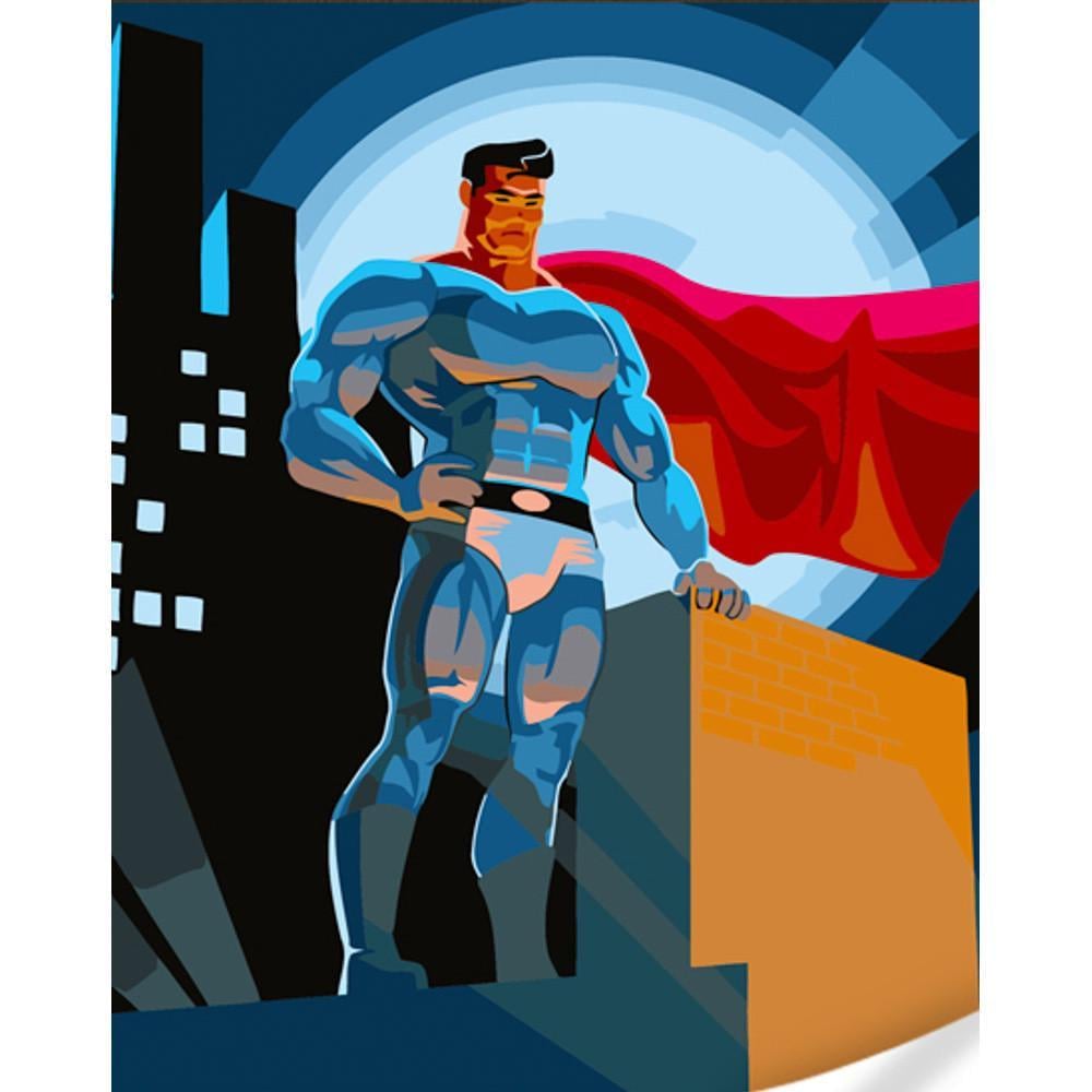 Картина по номерам Strateg Премиум Отвага! с лаком 30х40 см (SS6688)