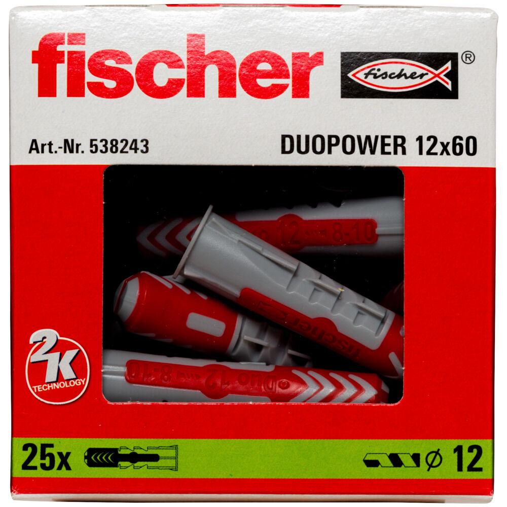 Дюбель для всіх типів основ Fischer Duopower універсальний/високотехнологічний 12x60 мм (538243) - фото 2