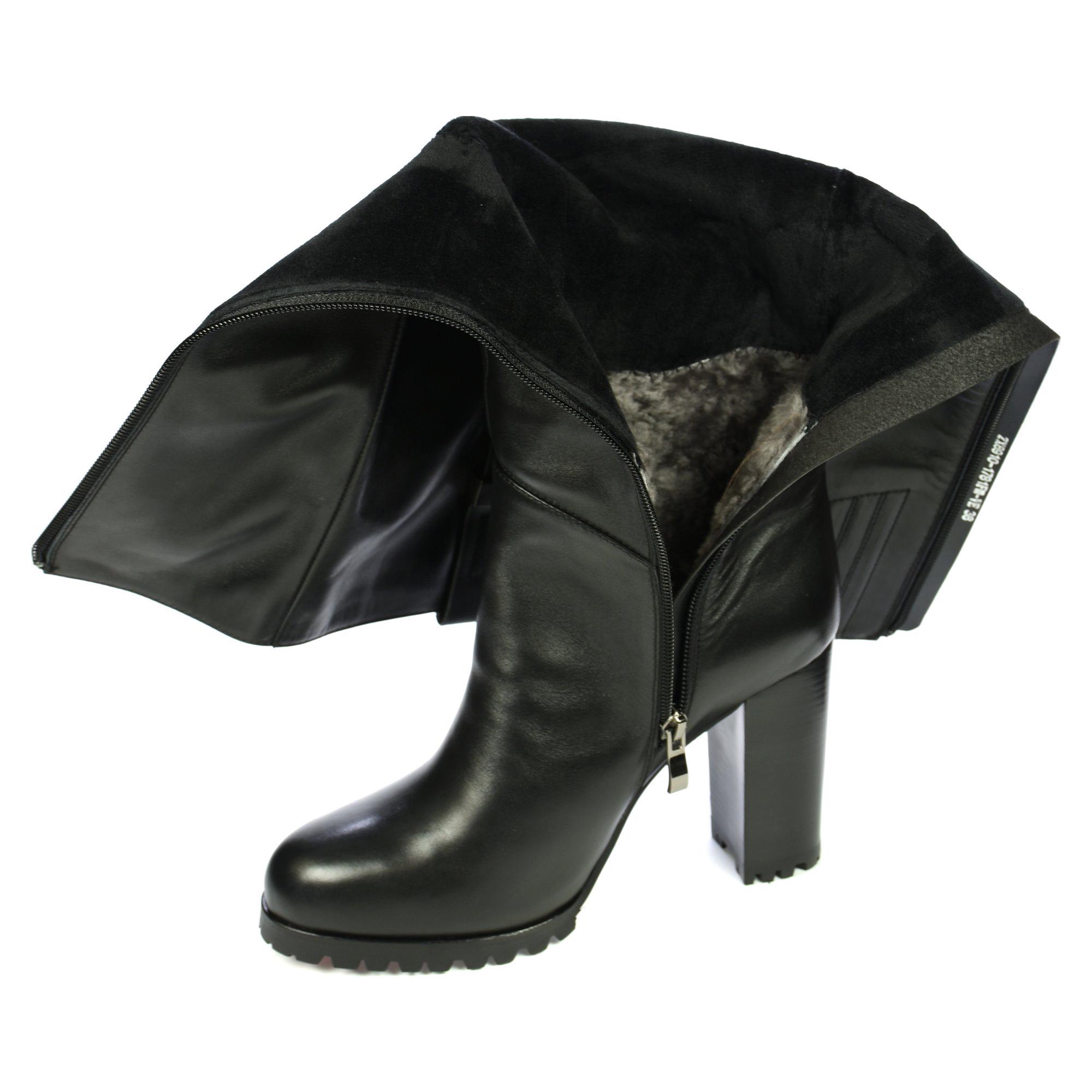 Ботфорти жіночі зимові Veritas р. 35 Чорний (011291-35) - фото 6 Ботфорти жіночі зимові Veritas р. 35 Чорний (011291-35) - фото 6
