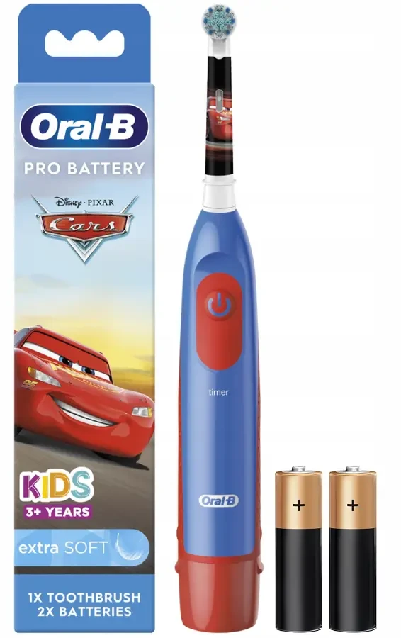 Зубная щетка электрическая Oral-B Cars-Frozen детская на батарейке - фото 2