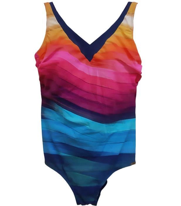 Женский купальник SUNFLAIR Beachfashion Shadow Red Swimsuit 22458k 46C Разноцветный