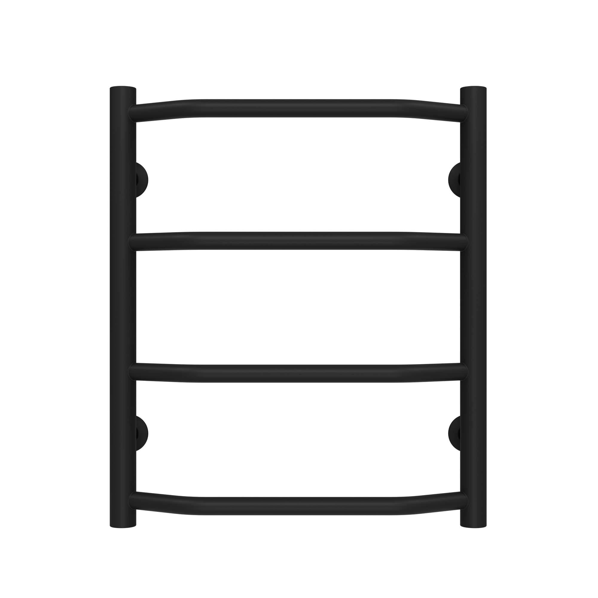 Полотенцесушитель водяной Deffi Трапеция П4 нижнее подключение нержавеющая сталь 400х500 мм Черный (C.TR.50.40.4.B.A)