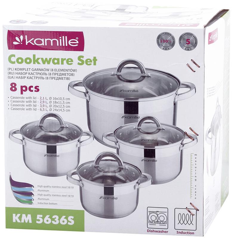 Набір кухонного посуду Kamille Mystery 8 пр. - фото 6 Набір кухонного посуду Kamille Mystery 8 пр. - фото 6