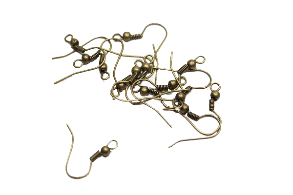 Швензы-заготовки для сережек 60 шт. Антик