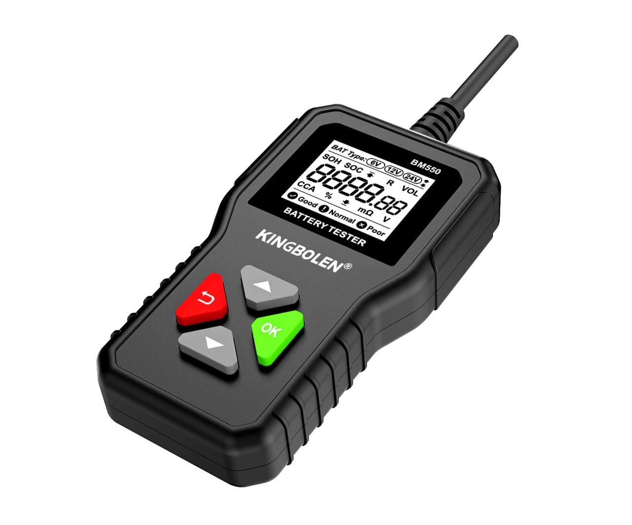 Аналізатор акумуляторів Kingbolen BM550 6V12V24V (2429076884)