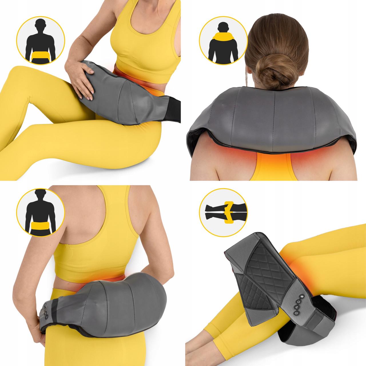 Накидка-масажер 4fizjo Shiatsu Luxury+ для шиї та спини Grey (P-5907739319104) - фото 9