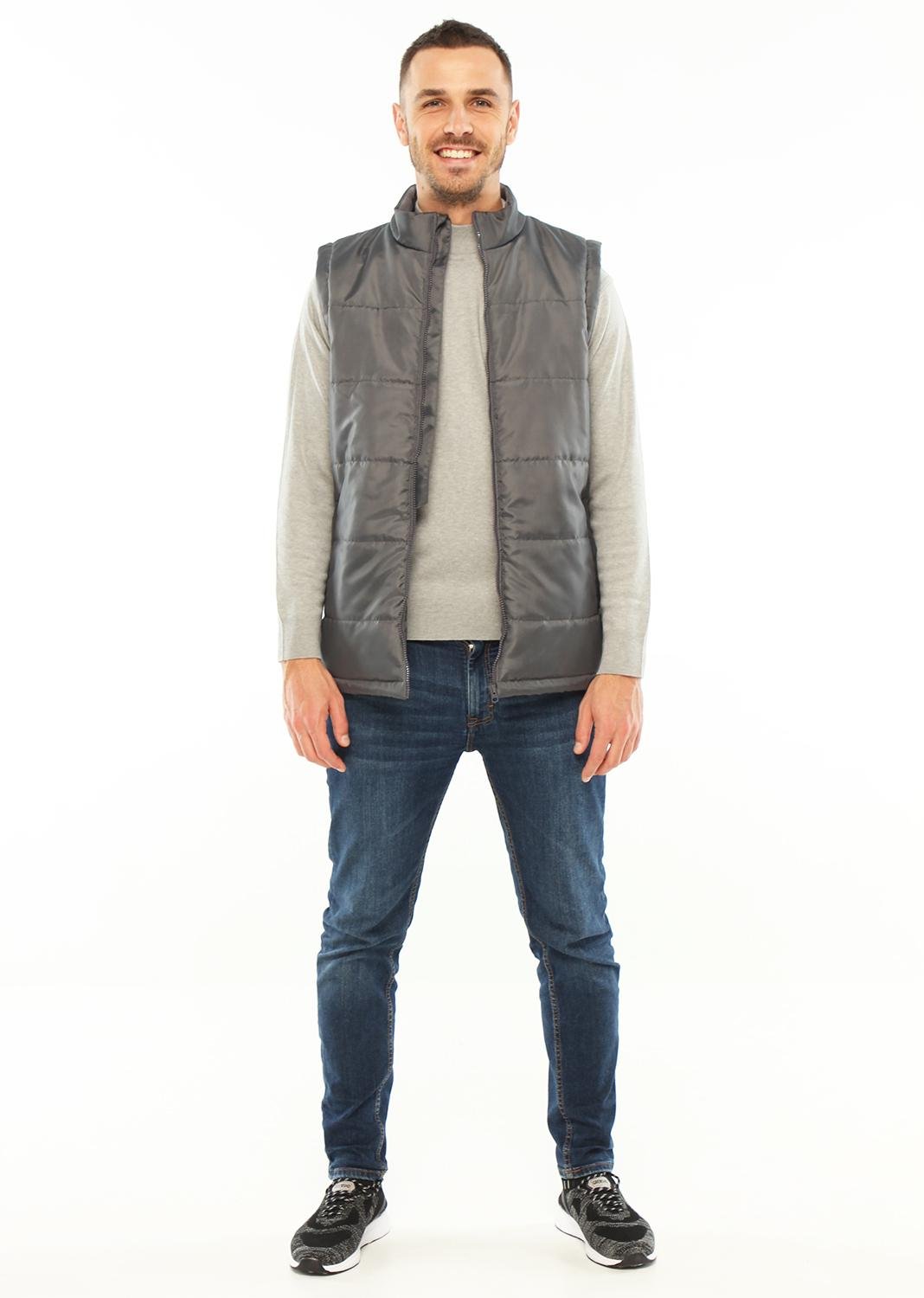 Жилет рабочий 180021 утепленный р. 44-46 Серый (18002102) - фото 1 Жилет рабочий 180021 утепленный р. 44-46 Серый (18002102) - фото 1