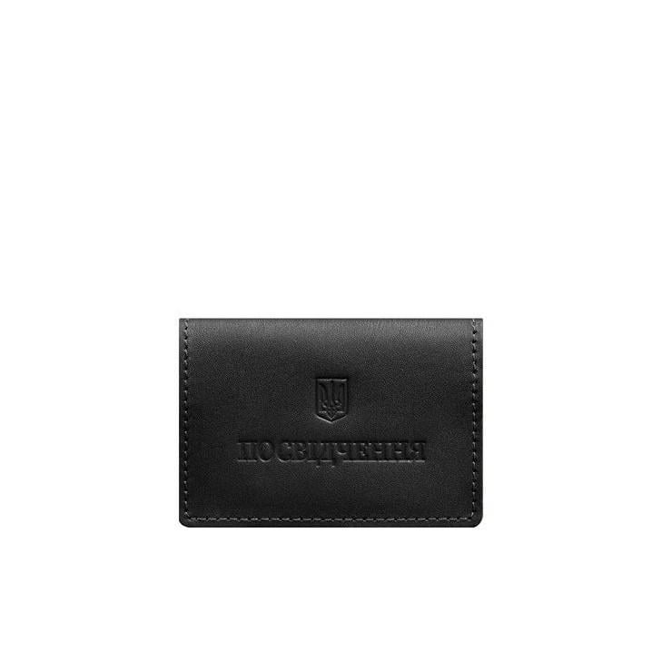 Обкладинка шкіряна для пенсійного посвідчення Чорний (A-028681) - фото 1 Обкладинка шкіряна для пенсійного посвідчення Чорний (A-028681) - фото 1