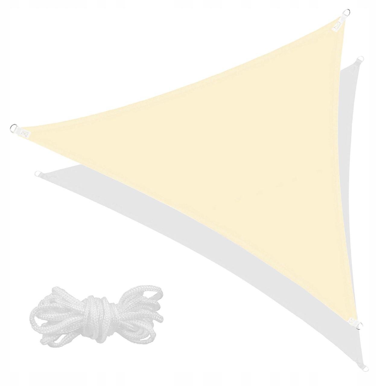 Тент-парус теневой Springos SN1013 5x5x5 м Light Yellow