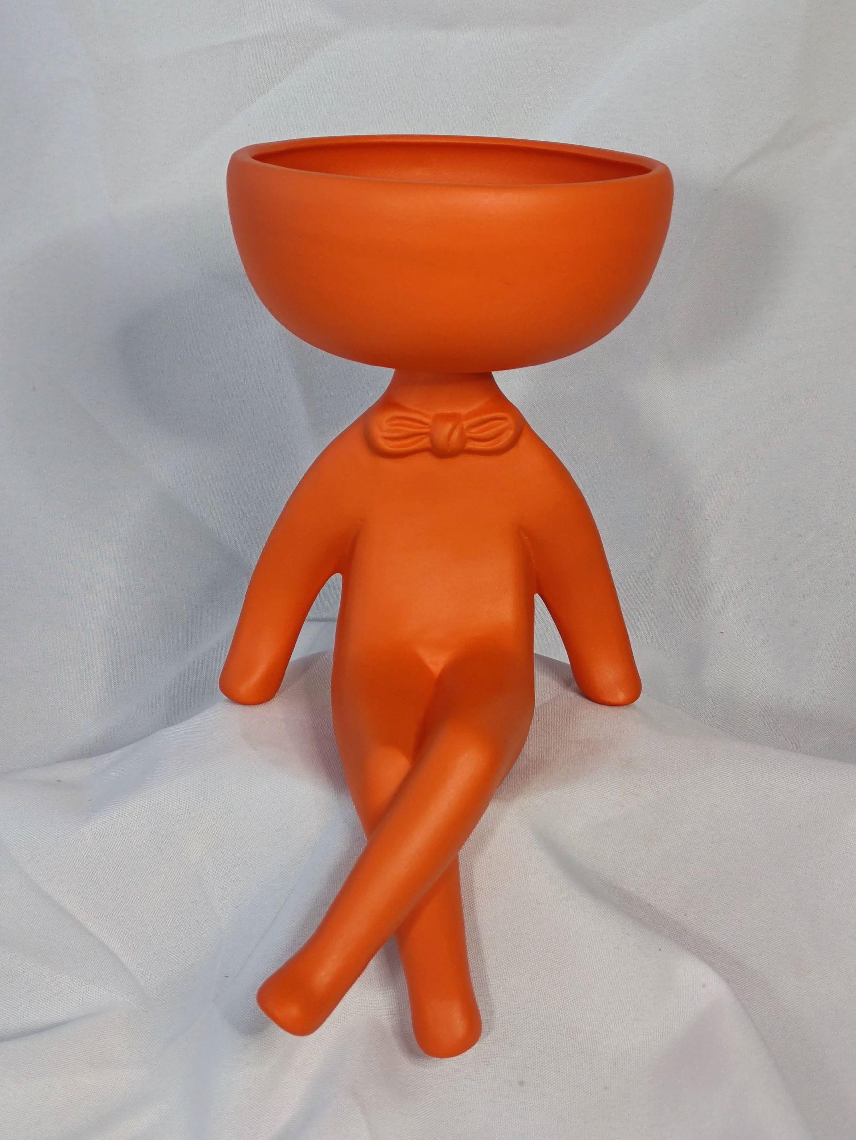 Кашпо-вазон KeramaTato Франт порошкове покриття з мохом 27х15 см 0,7 л Апельсин Помаранчевий (ФМАп27/15/0,7) - фото 4 Кашпо-вазон KeramaTato Франт порошкове покриття з мохом 27х15 см 0,7 л Апельсин Помаранчевий (ФМАп27/15/0,7) - фото 4