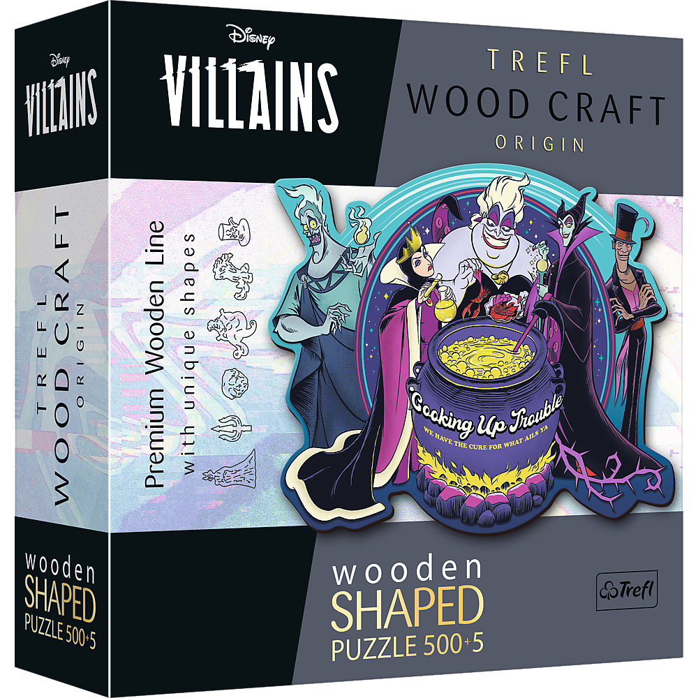 Пазли фігурні з дерева Лиходії Trefl 500 + 5 елементів (5900511201963 20196)