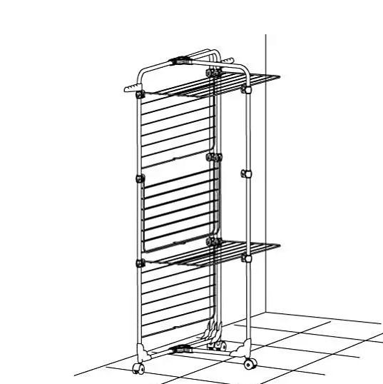 Сушилка для белья напольная Gimi Modular 3 Lux (154894) - фото 7