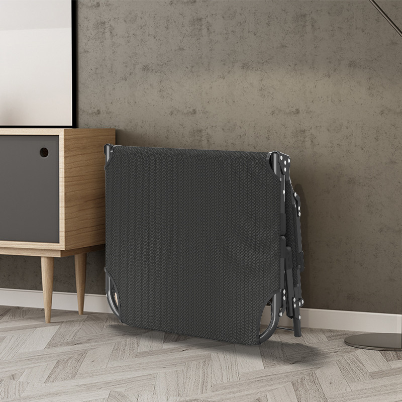 Шезлонг раскладной WCG FB-S04 с подголовником со стальным каркасом Черный (FB-S041) - фото 4 Шезлонг раскладной WCG FB-S04 с подголовником со стальным каркасом Черный (FB-S041) - фото 4