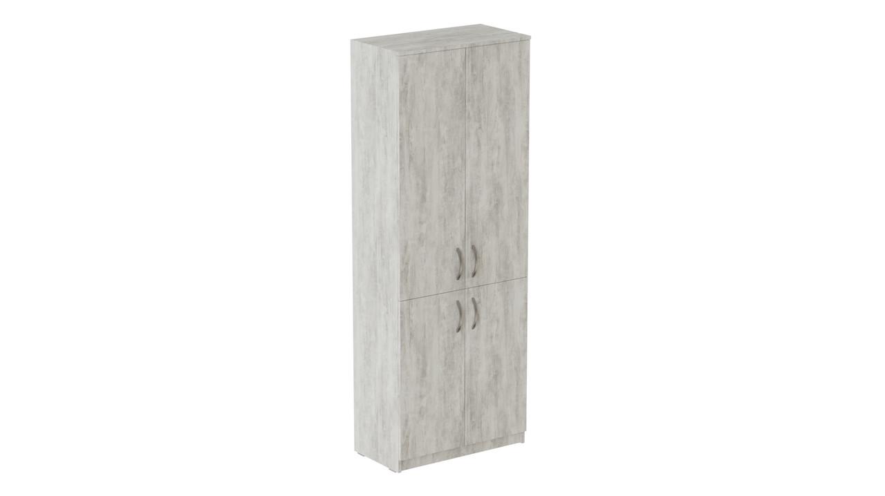 Шкаф Ferrum-decor Анжело на 5 полок с 4 дверями ДСП 16 мм 1900x700x380 мм Бетон (FRD-105042)