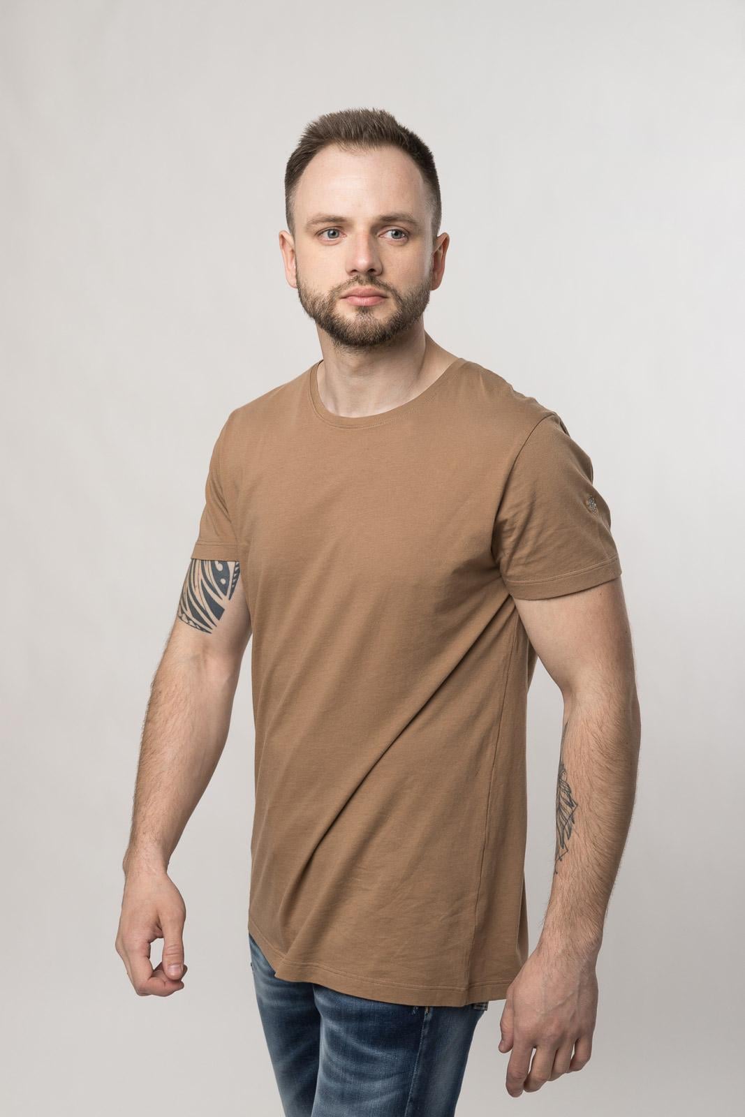 Футболка мужская Luca Bertelli 2605Т 2XL Светло-коричневый (11430)