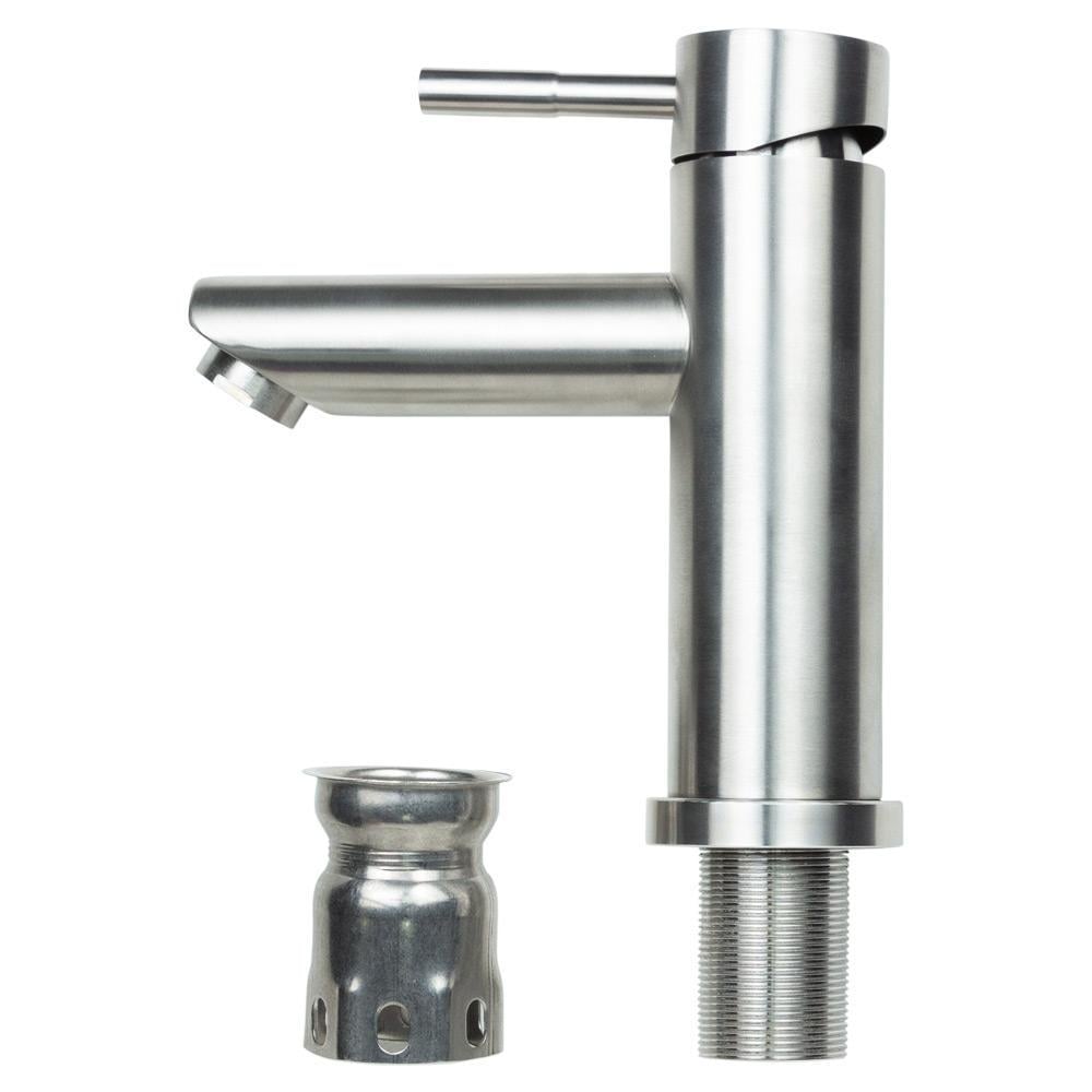 Смеситель для раковины Aquatica KT SS литой ⌀ 35 на гайке (KT-1A170P)