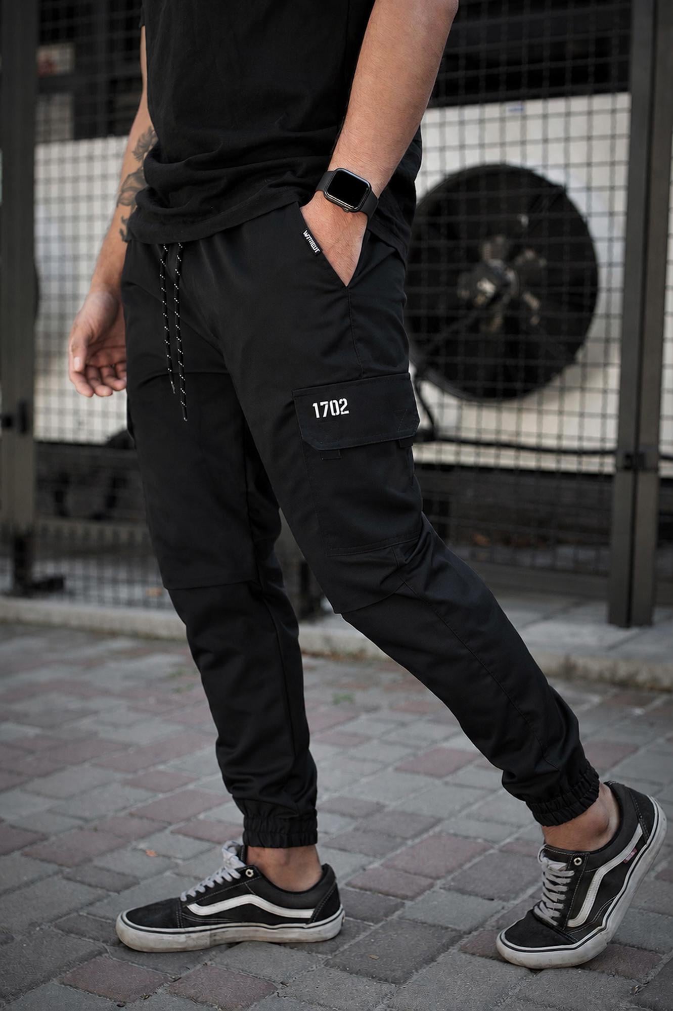 Брюки карго Without с карманами M Black (M8056607 8056608)