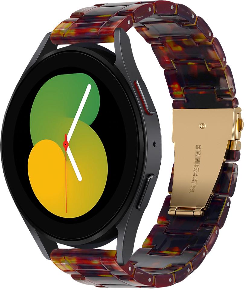Ремешок из Cмолы Resin для Galaxy Watch 5 40 мм Orange Black (29596-47)